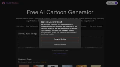 Neural Frames Cartoon Generator