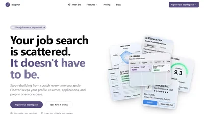 Eloovor – AI Job Search Workspace