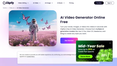 Clipfly AI Kissing Video Generator