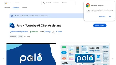 Palo - Youtube AI Chat Assistant