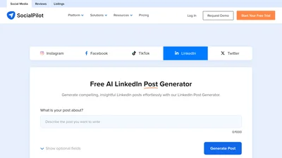 SocialPilot Linkedin Post