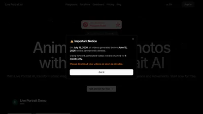 Live Portrait AI