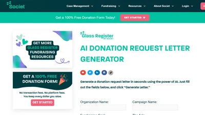 AI Fundraising Letter Generator