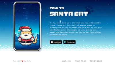 Talk to Santa Cat