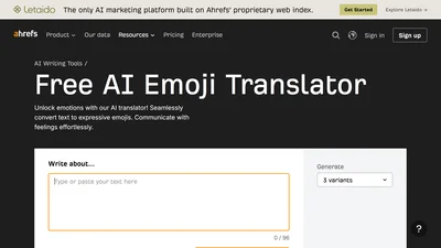 Ahrefs AI Emoji Translator