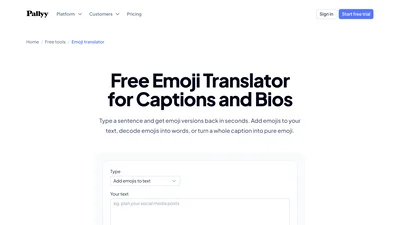 Pallyy Emoji Translator