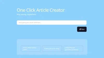 OneClickArticleCreator