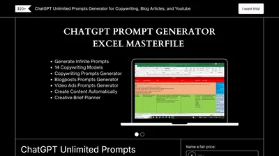 ChatGPT Copywriting Prompts Generator