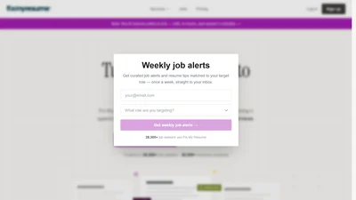 Fix My Resume