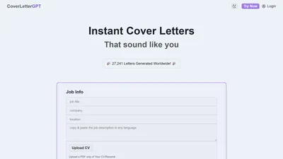 CoverLetterGPT