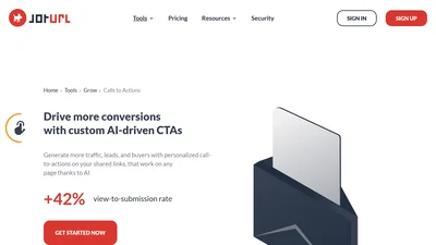 JotUrl Call To Action
