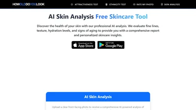 AI Skin Analysis by HowOldDoYouLook