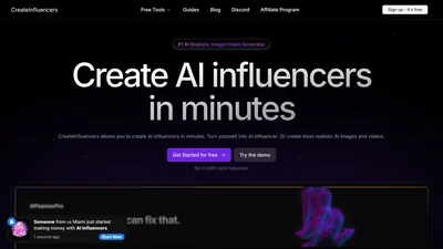 CreateInfluencers.com