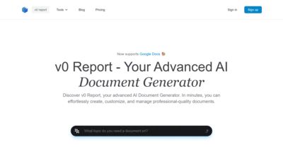 v0 report