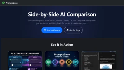 PromptsZone: Side-by-Side AI Comparison
