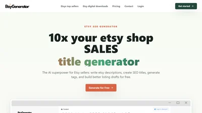 Etsy Generator