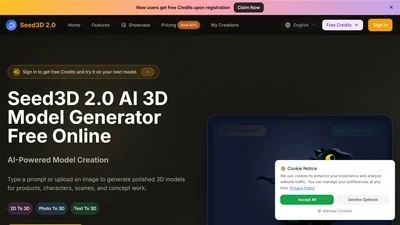 Seed3D 2.0 AI 3D Generator