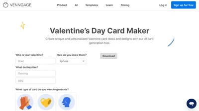 Venngage Valentine's Day Card Maker