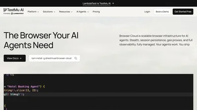 Browser Cloud by TestMU AI